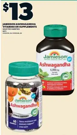 Zehrs Markets Jamieson Ashwagandha offer