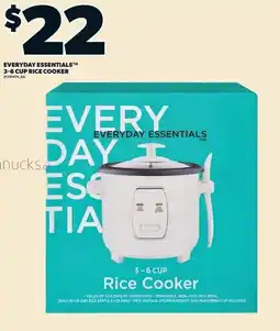 Zehrs Markets Everyday Essentials 3-6 Cup Rice Cooker offer