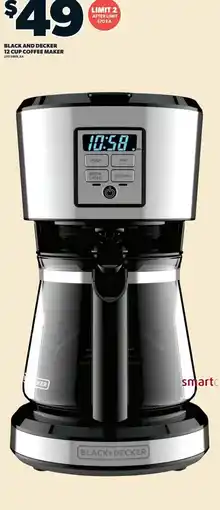 Zehrs Markets Black and Decker 12 cup coffee maker offer