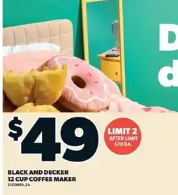 Zehrs Markets Black and Decker 12 cup coffee maker offer