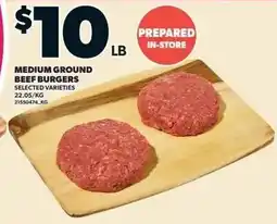 Zehrs Markets Medium Ground Beef Burgers offer