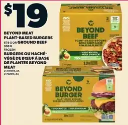 Loblaws Beyond Meat plant-based burgers offer
