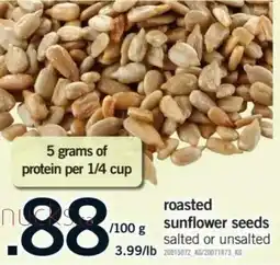 Fortinos nucks roasted sunflower seeds offer