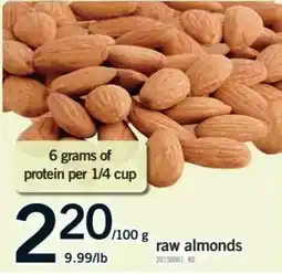 Fortinos raw almonds offer