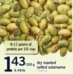 Fortinos dry roasted salted edamame offer