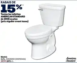 RONA American Standard toilets offer