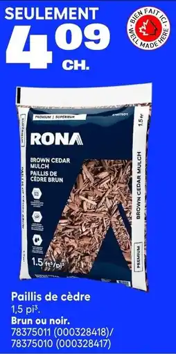 RONA Rona paillis de cèdre offer