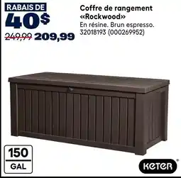 RONA Keter coffre de rangement rockwood offer