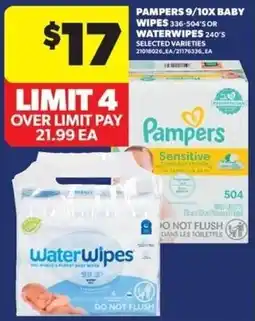 Real Canadian Superstore Pampers water wipes offer