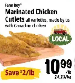 Farm Boy Farm Boy marinated chicken cutlets offer