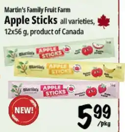 Farm Boy Martin's apple sticks offer