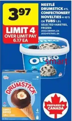 Real Canadian Superstore Nestle drumstick 4's offer