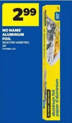 Real Canadian Superstore No Name aluminum foil offer