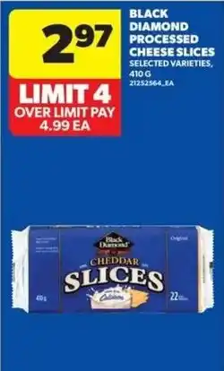 Real Canadian Superstore Black Diamond processed cheese slices offer