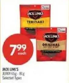 Shoppers Drug Mart Jack Links jerky offer