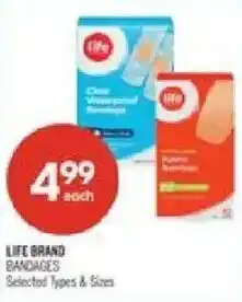 Shoppers Drug Mart Life brand bandages offer