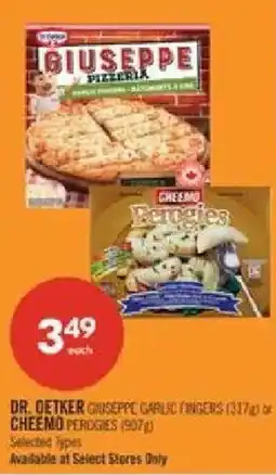 Shoppers Drug Mart Dr. Oetker giuseppe garlic fingers or cheemo perogies offer