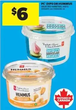 Real Canadian Superstore PC dips or hummus offer