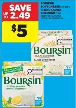Real Canadian Superstore Boursin soft cheese offer