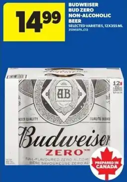 Real Canadian Superstore Budweiser bud zero non-alcoholic beer offer