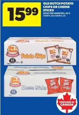 Real Canadian Superstore Old Dutch potato chips or cheese sticks offer