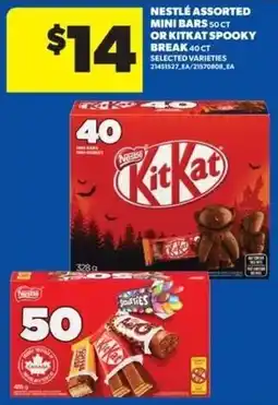 Real Canadian Superstore Nestle assorted mini bars or kitkat spooky break offer