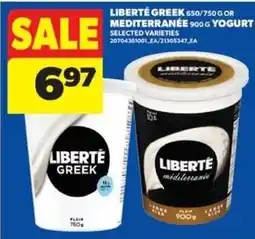 Real Canadian Superstore Liberté greek yogurt offer