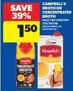 Real Canadian Superstore Campbell's broth or concentrated broth offer