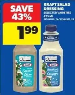 Real Canadian Superstore Kraft salad dressing selected varieties offer