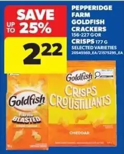 Real Canadian Superstore Pepperidge Farm Goldfish Crisps offer