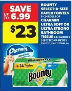 Real Canadian Superstore Bounty select-a-size paper towels offer
