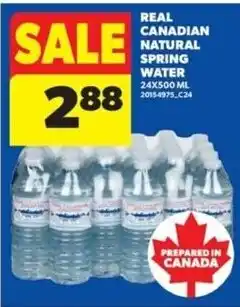 Real Canadian Superstore Real Canadian natural spring water offer
