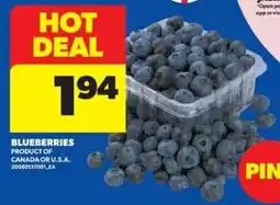 Real Canadian Superstore Blueberries offer