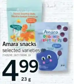 Fortinos Amara snacks selected varieties offer