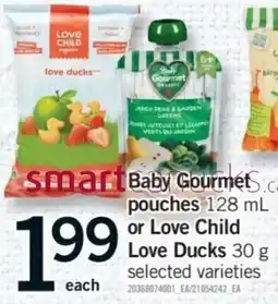 Fortinos Baby Gourmet pouches or Love Child Love Ducks offer