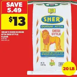 Real Canadian Superstore Brar's sher durum atta desi style flour offer