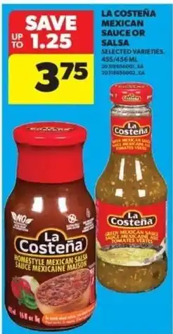 Real Canadian Superstore La Costena Mexican Sauce or Salsa offer
