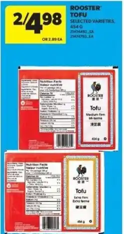 Real Canadian Superstore Rooster tofu offer