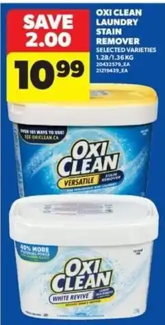 Real Canadian Superstore Oxi Clean laundry stain remover offer