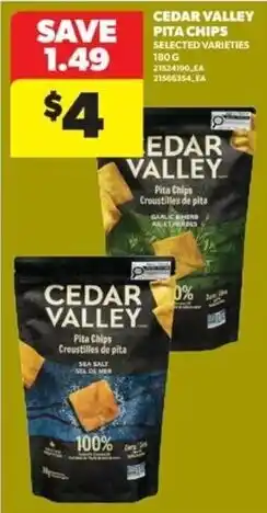 Real Canadian Superstore Cedar Valley pita chips offer