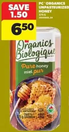 Real Canadian Superstore PC Organics pure honey offer