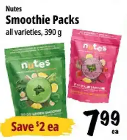Farm Boy Nutes Smoothie Packs offer