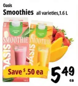 Farm Boy Oasis Smoothies offer