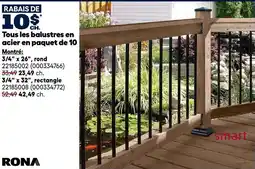 RONA Rona all steel balusters offer