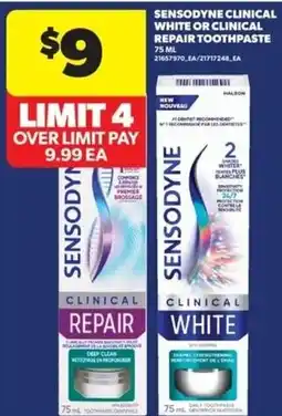 Real Canadian Superstore Sensodyne clinical repair toothpaste offer
