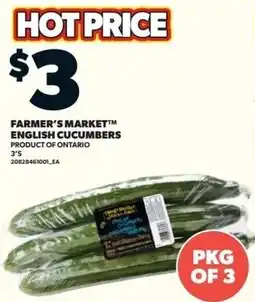 Zehrs Markets Farmer's Market English Cucumbers offer