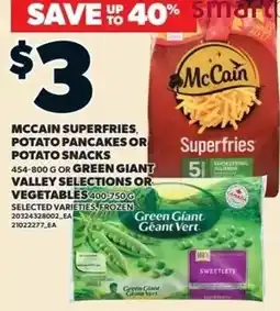 Zehrs Markets McCain superfries, potato pancakes or potato snacks offer