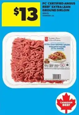 Real Canadian Superstore PC extra lean ground sirloin offer
