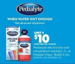 Real Canadian Superstore Pedialyte electrolyte oral rehydration solution offer