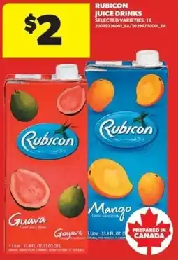 Real Canadian Superstore Rubicon juice drinks offer